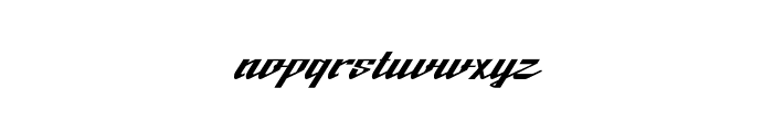 BTX-Fluidz Regular Font LOWERCASE