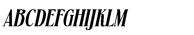 BT Absinotte Bold Italic Font UPPERCASE