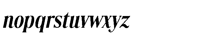 BT Absinotte Bold Italic Font LOWERCASE