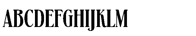 BT Absinotte Bold Font UPPERCASE