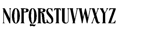 BT Absinotte Bold Font UPPERCASE