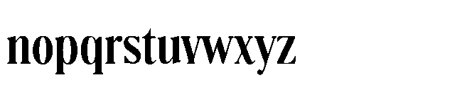 BT Absinotte Bold Font LOWERCASE