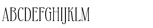 BT Absinotte Extra Light Font UPPERCASE