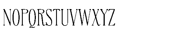 BT Absinotte Extra Light Font UPPERCASE