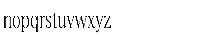 BT Absinotte Extra Light Font LOWERCASE