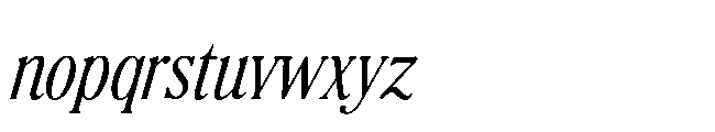 BT Absinotte Italic Font LOWERCASE