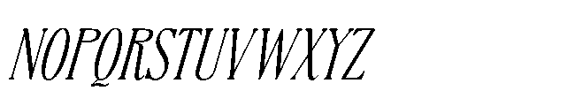 BT Absinotte Light Italic Font UPPERCASE