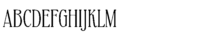 BT Absinotte Light Font UPPERCASE