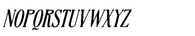 BT Absinotte Medium Italic Font UPPERCASE