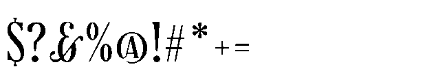 BT Absinotte Medium Font OTHER CHARS