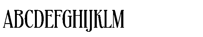 BT Absinotte Medium Font UPPERCASE