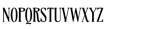 BT Absinotte Medium Font UPPERCASE