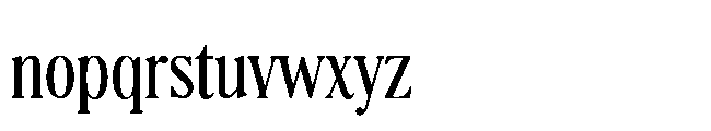BT Absinotte Medium Font LOWERCASE