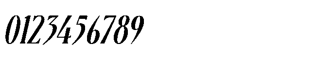 BT Absinotte Semi Bold Italic Font OTHER CHARS
