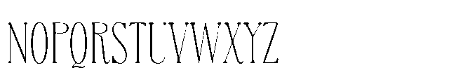 BT Absinotte Thin Font UPPERCASE