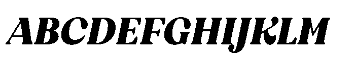 BT Amibus Extra Bold Italic Font