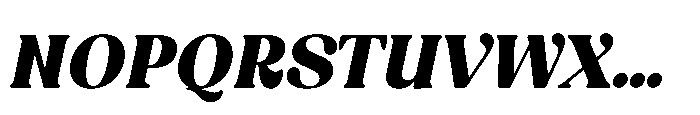 BT Amibus Extra Bold Italic Font UPPERCASE
