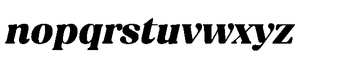 BT Amibus Extra Bold Italic Font LOWERCASE