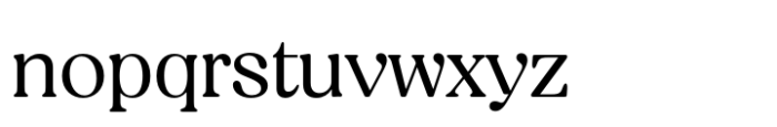 BT Amibus Regular Font LOWERCASE