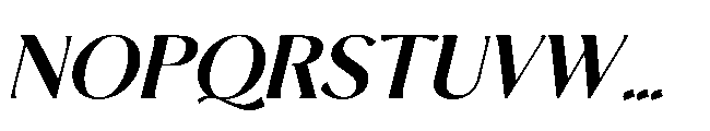 BT Annam Neue Black Italic Font UPPERCASE