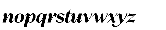 BT Annam Neue Black Italic Font LOWERCASE