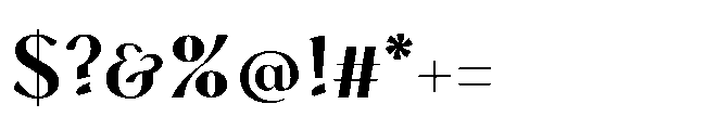 BT Annam Neue Black Font OTHER CHARS