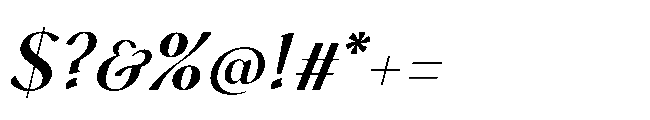 BT Annam Neue Bold Italic Font OTHER CHARS