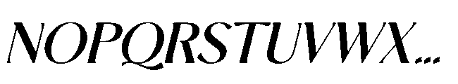 BT Annam Neue Bold Italic Font UPPERCASE