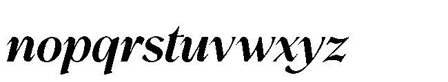 BT Annam Neue Bold Italic Font LOWERCASE