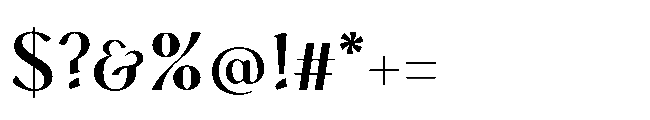 BT Annam Neue Bold Font OTHER CHARS