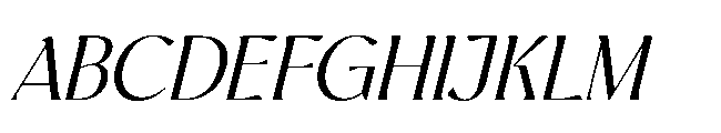 BT Annam Neue Italic Font UPPERCASE