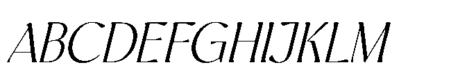 BT Annam Neue Light Italic Font UPPERCASE
