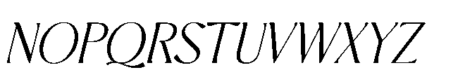 BT Annam Neue Light Italic Font UPPERCASE