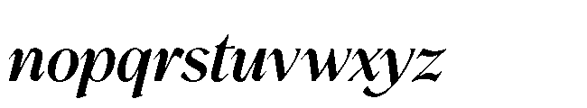 BT Annam Neue Semi Bold Italic Font LOWERCASE