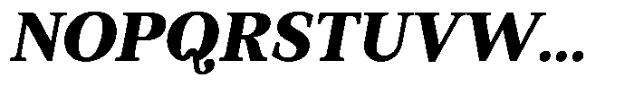 BT Circuit Black Italic 10 Font UPPERCASE