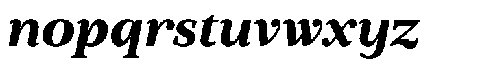 BT Circuit Black Italic 10 Font LOWERCASE