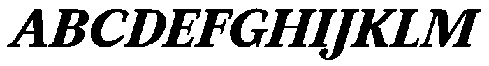 BT Circuit Black Italic 17 Font UPPERCASE