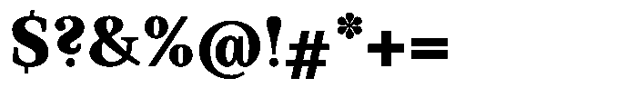 BT Circuit Black Font OTHER CHARS