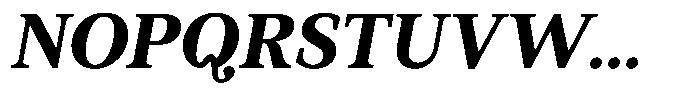 BT Circuit Bold Italic 10 Font UPPERCASE