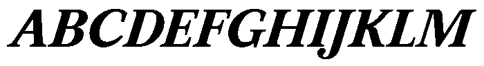 BT Circuit Bold Italic 17 Font UPPERCASE