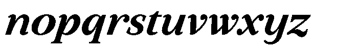 BT Circuit Bold Italic 17 Font LOWERCASE