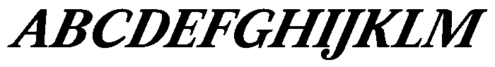 BT Circuit Bold Italic 24 Font UPPERCASE