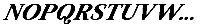 BT Circuit Bold Italic 24 Font UPPERCASE