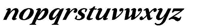 BT Circuit Bold Italic 24 Font LOWERCASE