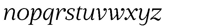 BT Circuit Light Italic 10 Font LOWERCASE