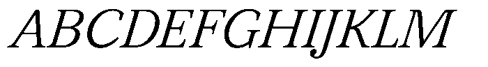 BT Circuit Light Italic 17 Font UPPERCASE