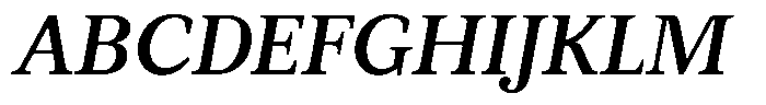 BT Circuit Medium Italic 10 Font UPPERCASE