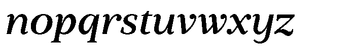 BT Circuit Medium Italic 10 Font LOWERCASE