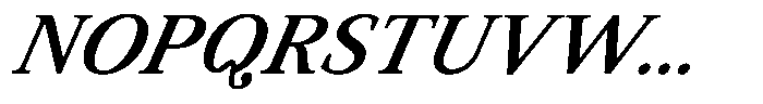 BT Circuit Medium Italic 24 Font UPPERCASE