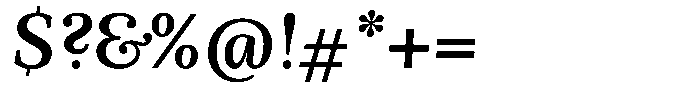 BT Circuit Medium Italic 3 Font OTHER CHARS